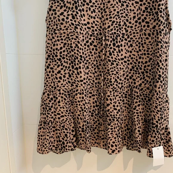 Tussah Ivana Mini Dress in Nude Spot - Size 12 - Picture 13 of 14